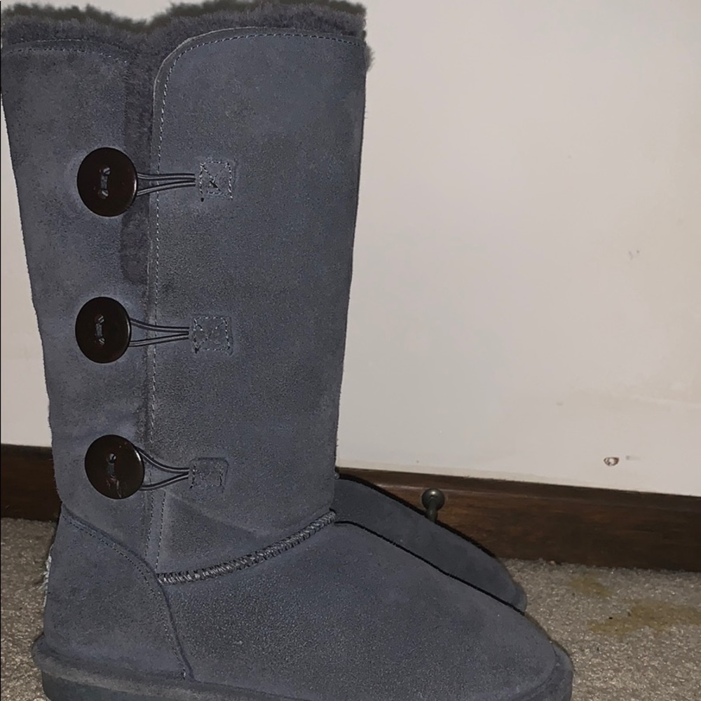 Blueish-Grey Bear-paw boots